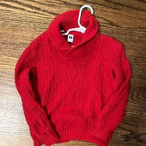 Janie and Jack size 5 red cable knit sweater